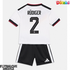 Německo Antonio Rudiger #2 Dětské Domácí dres komplet MS 2026 Krátký Rukáv (+ trenýrky)